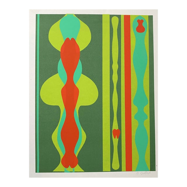 1980s Henry Gilbert Abstract Serigraph For Sale