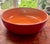 Ceramic Vintage Crate & Barrel "Addison" Vibrant Two-Tone Orange and Red Glazed Ceramic Centerpiece Serving Bowl For Sale - Image 7 of 8