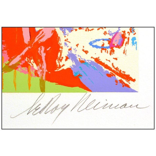Leroy Neiman Late 20th Century La Plage a Deauville, LeRoy Neiman For Sale - Image 4 of 6