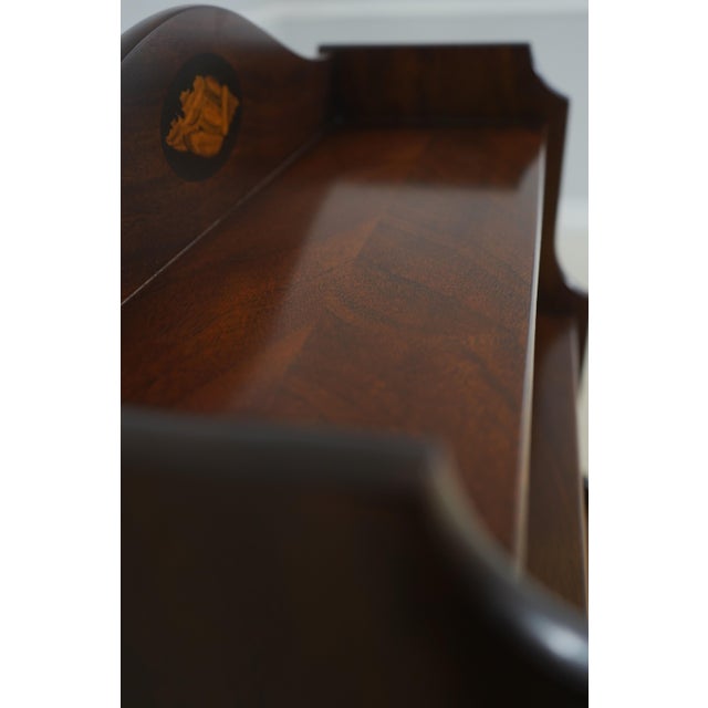 Wood Madison Square 1 Drawer Inlaid Mahogany Bookcase For Sale - Image 7 of 15