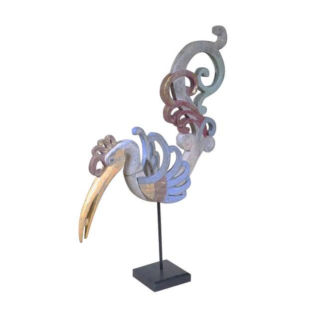 2010s Indonesia Folk Art Toucan Sculpture For Sale - Image 5 of 5