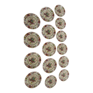 Strathmore Pattern by Mason’s England - Ironstone Set of 15 Dinner and Luncheon Size