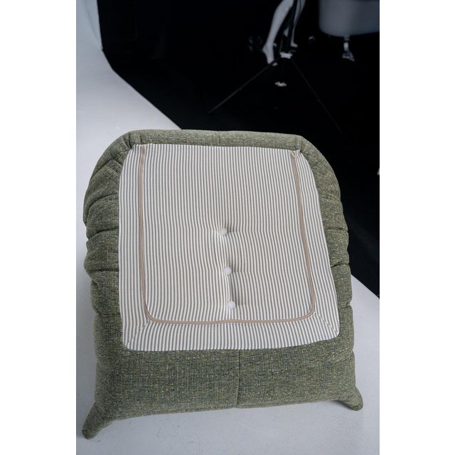 Togo Lounge Chair and Khaki Tweed Fabric by Michel Ducaroy for Ligne Roset, 1973, Set of 2 For Sale - Image 14 of 18