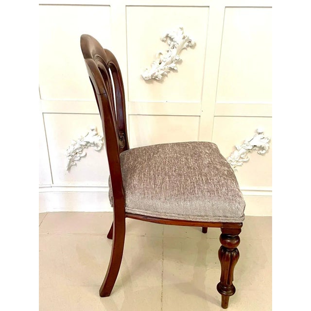 Antique Victorian Mahogany Dining Chairs, Set of 6 For Sale - Image 10 of 16