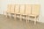 Mario Bellini Style Italian Modern Cream Leather Wrapped High Back Dining Chairs, Set of Six For Sale - Image 13 of 13