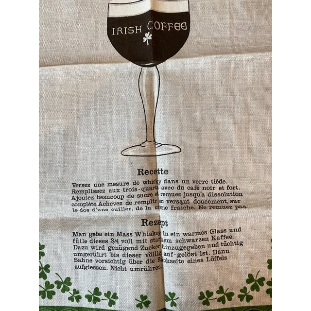 Pair of Vintage Irish Linen Tea Towels, Tara, Made in Ireland For Sale - Image 10 of 12