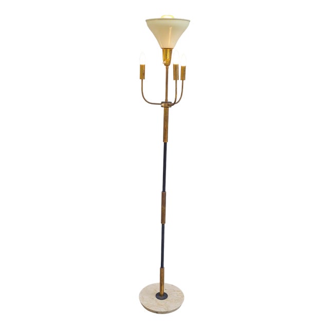 Floor Lamp attributed to Stilnovo, 1950s For Sale