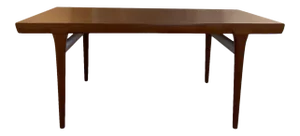 1960s I B Kofod Larsen Solid Teak Wood Extending Dining Table Denmark