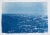 2020 "Day Time Seascape in Blue" Contemporary Seascape Cyanotype on Paper For Sale