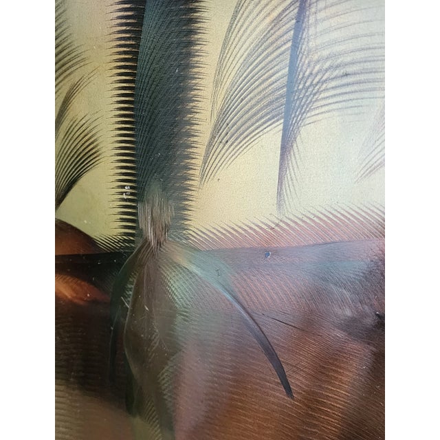 Mid 20th Century Original Mixed Media Painting Signed by Artist Unframed For Sale - Image 11 of 12