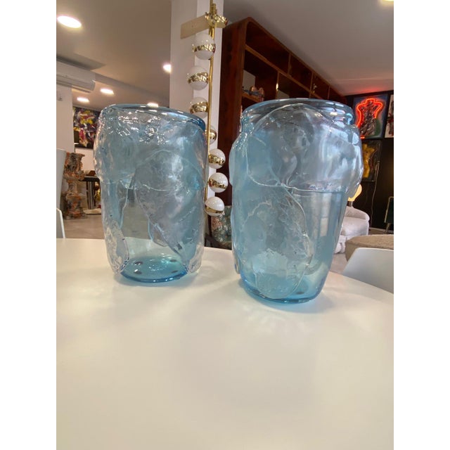 Murano Glass Vases from Costantini, 1990s, Set of 2 For Sale - Image 4 of 9