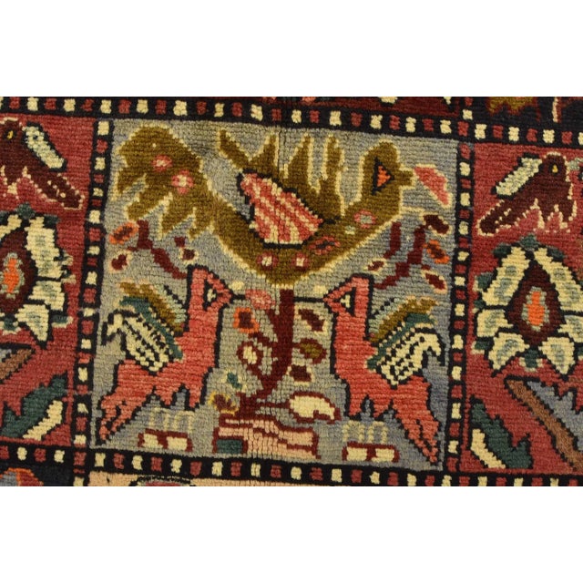 Vintage Oriental Rug 5'2'' X 7'11'' Multicolor Wool Hand-Knotted Carpet For Sale - Image 4 of 12