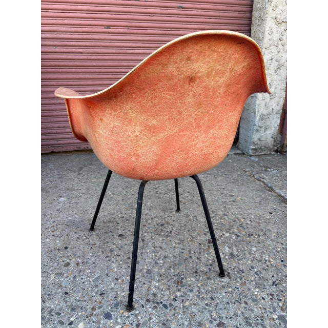 Eames Eames 1st Generation Zenith Label Rope Edge DAX Fiberglass Armchair For Sale - Image 4 of 11