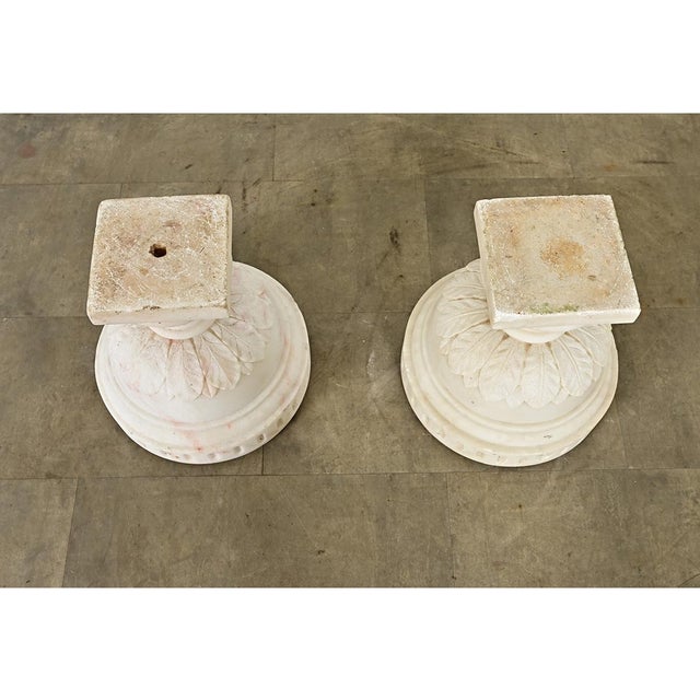 Portuguese 19th Century Pair of Carved Alabaster Urns For Sale In Baton Rouge - Image 6 of 10