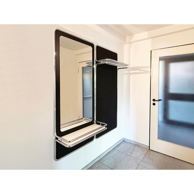 Wall Coat Rack with Mirror from Läsko, Germany, 1970s, Set of 2 For Sale - Image 6 of 6