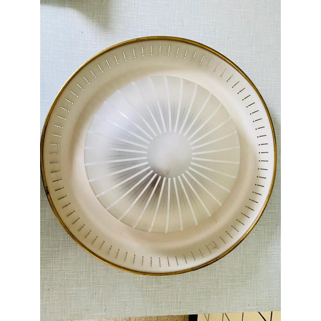 Cream Vintage Ernest Igl Style Ceiling Lamp, 1950s For Sale - Image 8 of 8