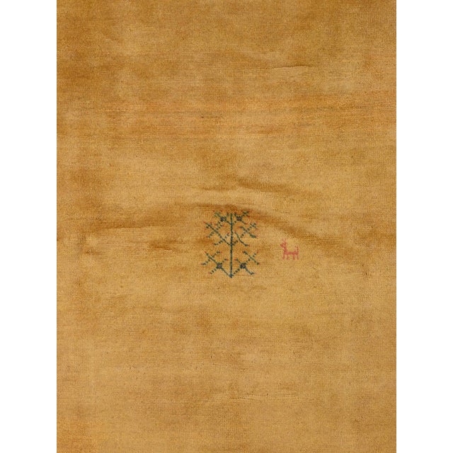 Contemporary Vintage Hand-Knotted Persian Gabbeh Rug 6'5" X 9'3" For Sale - Image 3 of 4
