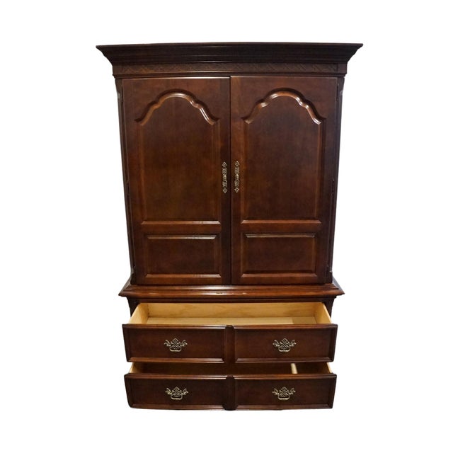 Wood Stanley Furniture American Heritage Collection Mahogany Traditional Style 46" Media Armoire 172-13-15 For Sale - Image 7 of 14