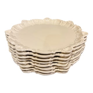 San Marco Italian Creamware Chargers- Set of 8 For Sale