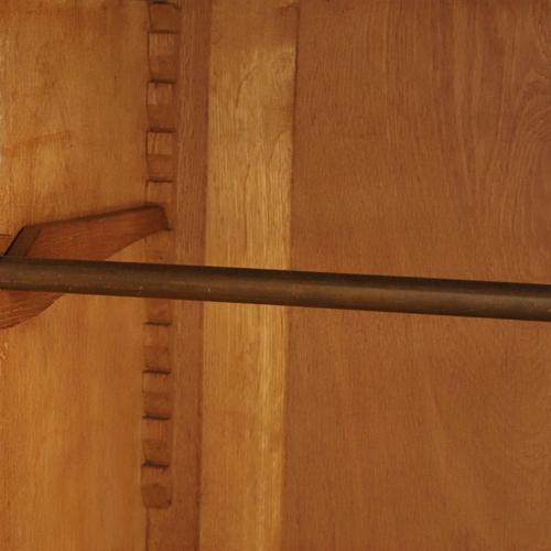 Vintage Art Deco Three-Door Wardrobe with Mirrored Door, 1930s For Sale - Image 18 of 18