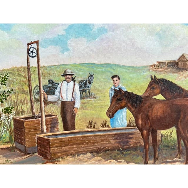 Olive Humphrey – “P. W. Dickson Home” Original Oil on Panel, 1975 For Sale - Image 9 of 14