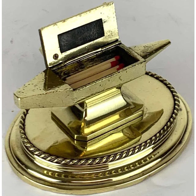 19th Century Antique English Brass Anvil Matchstrike For Sale - Image 11 of 13