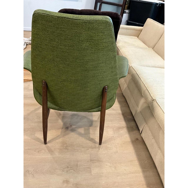 Plastic Vintage Adrian Pearsall for Craft Associates Sculptural Green Vinyl Lounge Chair | Mid-Century Modern For Sale - Image 7 of 10