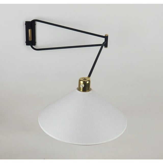 Mid-Century Modern Large Articulated Wall Lamp from Lunel, 1950s For Sale - Image 3 of 12