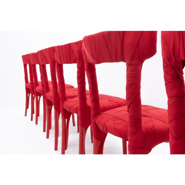 Mummy Chairs by Peter Traag, 2007, Set of 6 For Sale - Image 10 of 17