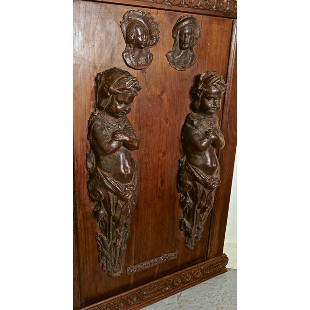 Vintage Leathermache Putti, 1700s For Sale - Image 6 of 11