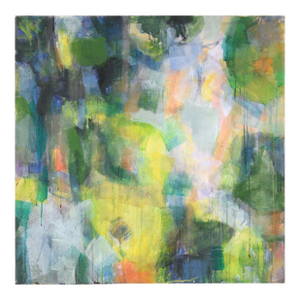 Color Field - Abstract Green and Yellow by Patricia Gren Hayes Acrylic by Patricia Gren Hayes