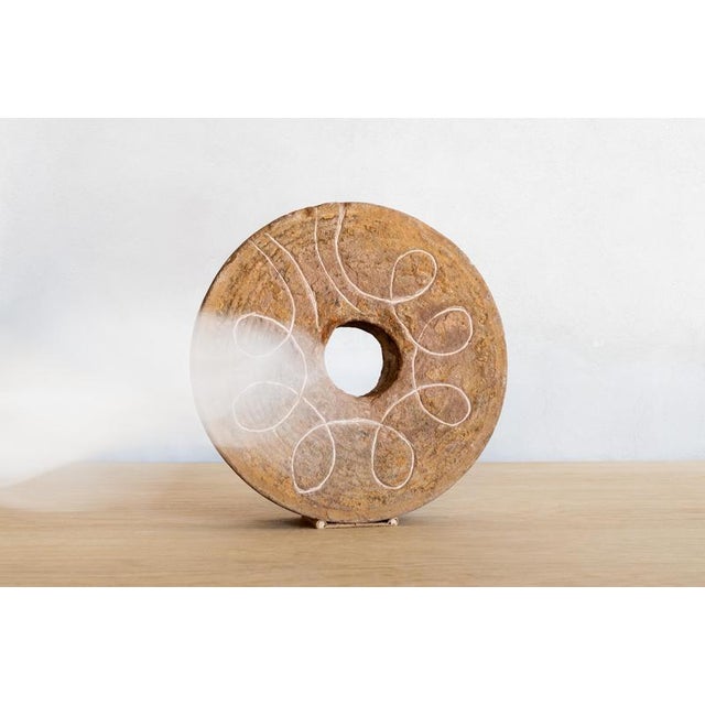 Contemporary The Wind Sculpture in Stone by Jean-Baptiste Van Den Heede For Sale - Image 3 of 10