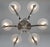 Metal French Art Deco Chandelier by Petitot & Degue 1930 France For Sale - Image 7 of 13