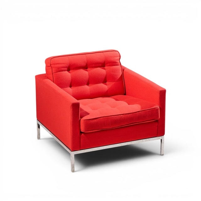 Florence Knoll Mid Century Relaxed Cube Club Lounge Chairs - Pair For Sale - Image 12 of 12