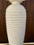 Vintage 1980s Postmodern White 1980s White Plaster Textured Ribbed Floor Lamp With Original Lamp Shade For Sale - Image 10 of 12