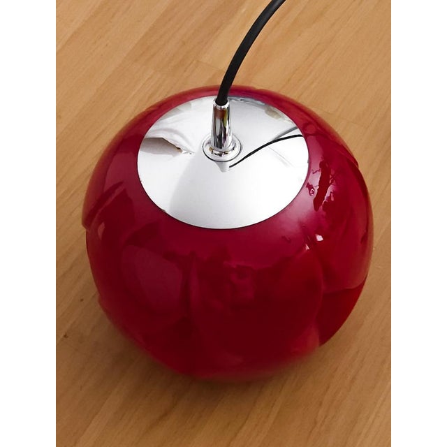 Mid-Century German Glass Pendant Lamp from Peil & Putzler, 1970s For Sale - Image 4 of 8