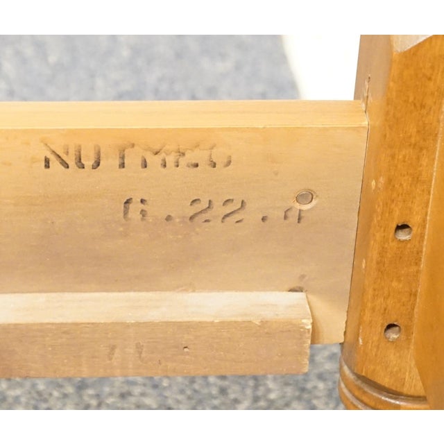 Ethan Allen Heirloom Nutmeg Maple Colonial Early American Full Size Spindle Bed 10-5611 For Sale - Image 11 of 11