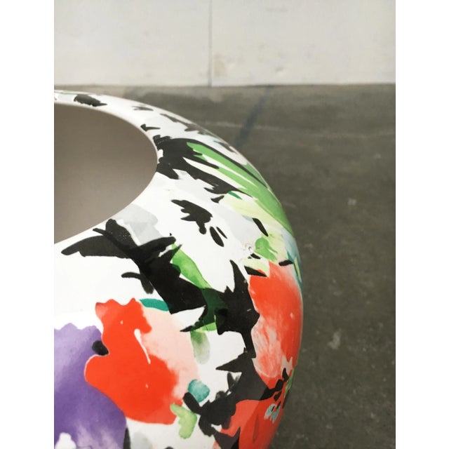 Large Vintage Postmodern German Floral Floor Vase from Steuler For Sale - Image 6 of 18