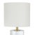 Stunning and elegant, the Juliet Table Lamp is crafted of optical crystal, fitted with natural brass hardware and topped...
