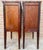 Brown 1940s Pair of French Empire Style Wood Nightstands With Inlay and Bronze Mounts For Sale - Image 8 of 11