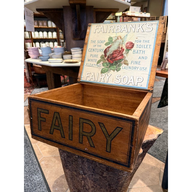 Antique Fairbank’s Fairy Soap Country Store Display Box With Original Label For Sale - Image 10 of 14