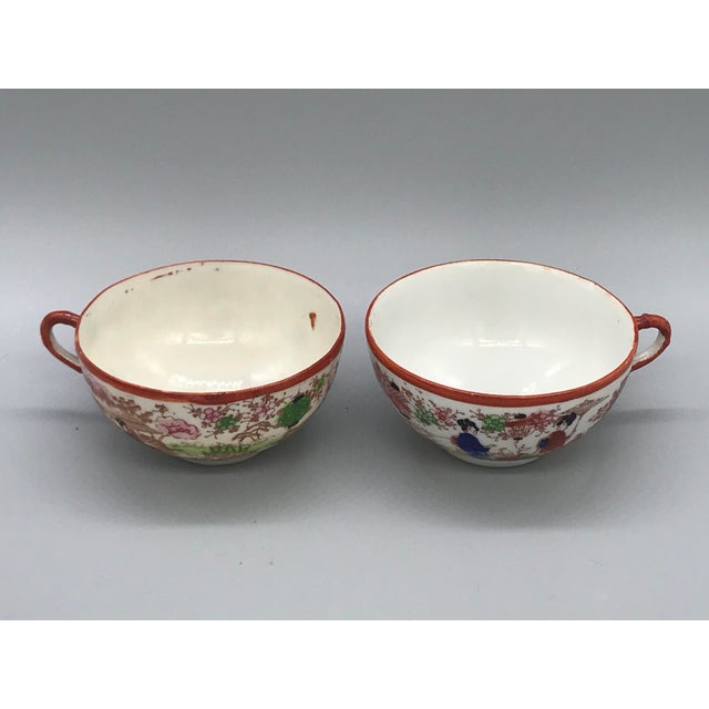 Kutani Satsuma Eggshell Geisha Tea Set Chairish