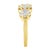 Early 21st Century 14K Yellow Gold 1-1/4 Cttw Brilliant Cut Diamond Three Round Floral Clusters Engagement or Fashion Ring (H-I Color, SI2-I1 Clarity) - Size 7 For Sale - Image 5 of 7