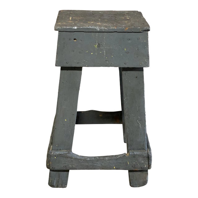Hand Made Artist's Studio Stool For Sale
