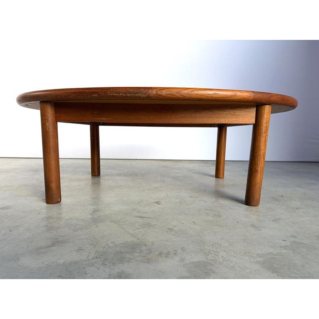 Mid-Century Modern Danish Teak and Tile Coffee Table by Tue Poulsen for Haslev, 1960s For Sale - Image 11 of 15