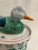 Ceramic Vintage Hand Painted Chinoiserie Duck Tureen or Covered Dish For Sale - Image 7 of 12
