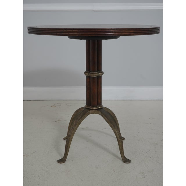 Age: Approx. 5 Years Old Details: Factory Distressed Top TA 5000-597 High Quality Construction Iron Base Legs Bamboo Form...