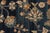 1950s Hand-Knotted Traditional Mahal Floral Vintage Persian Runner in Blue and Yellow For Sale - Image 5 of 9