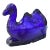 Vintage Cobalt Blue Glass Camel Candy Dish For Sale