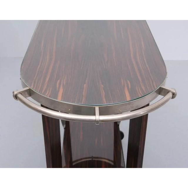 Art Deco Wood Serving Trolley, 1930s For Sale - Image 6 of 8